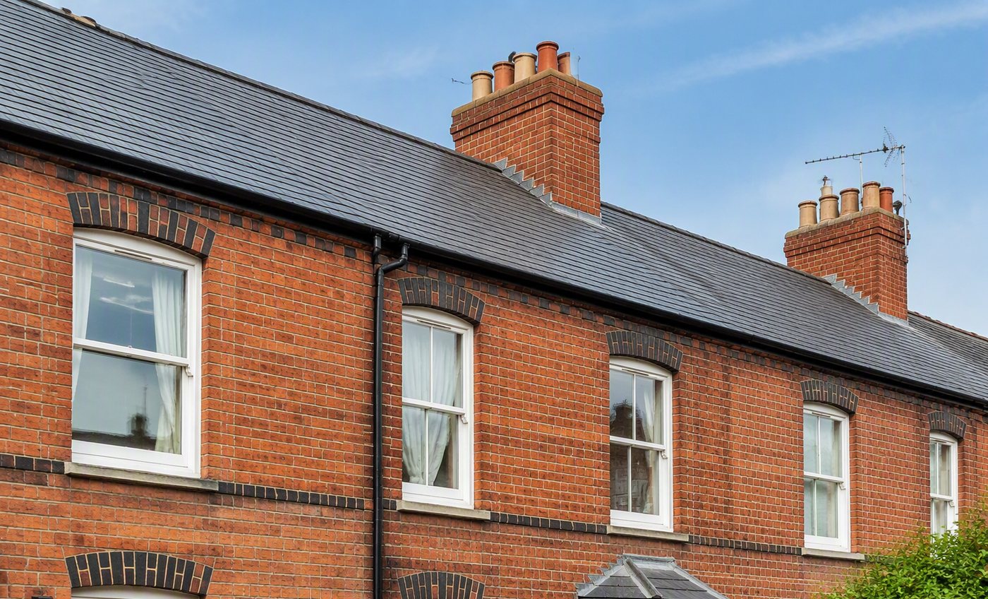 Victorian terrace in Redhill with a new slate roof