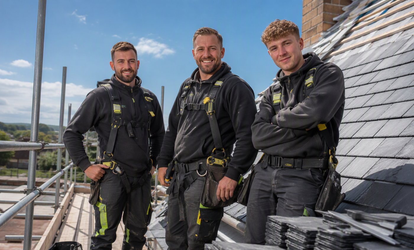 The Complete Roofing South East installation team on site